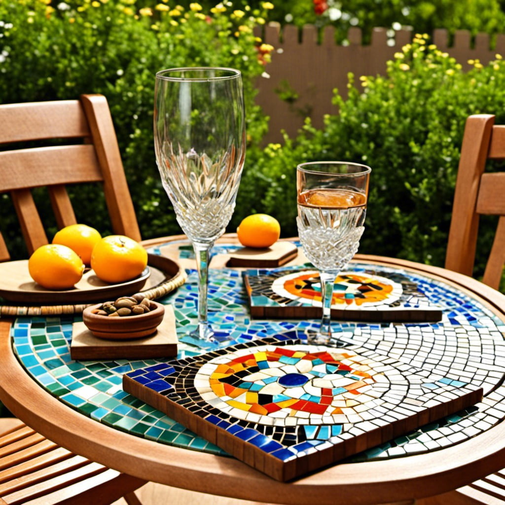 mosaic tile coasters