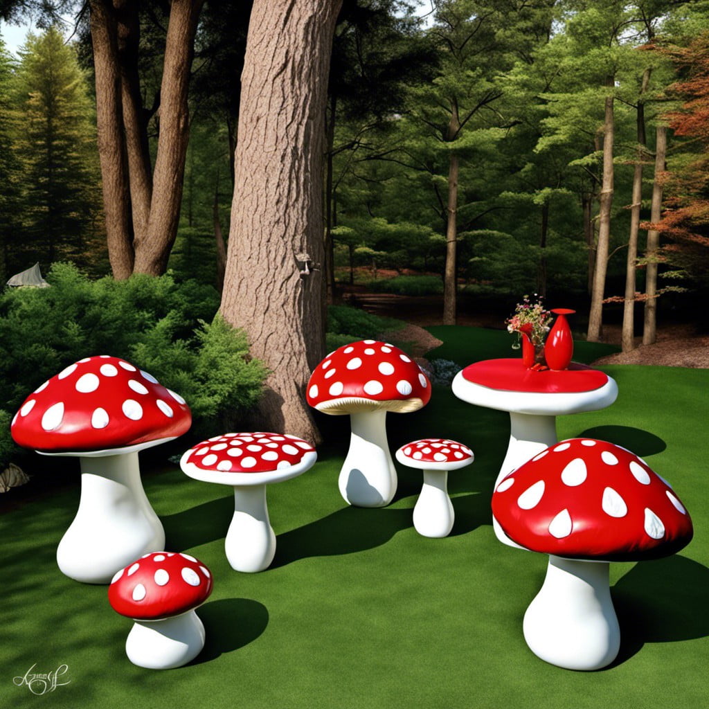 mushroom stools or chairs