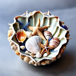 Bowl with shells decor 25892