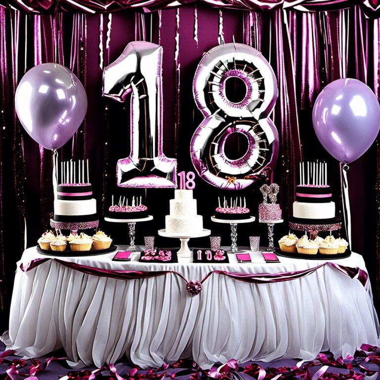 18th Birthday Decoration Ideas Ultimate Guide To A Memorable Celebration Number 18 Decor 768x768