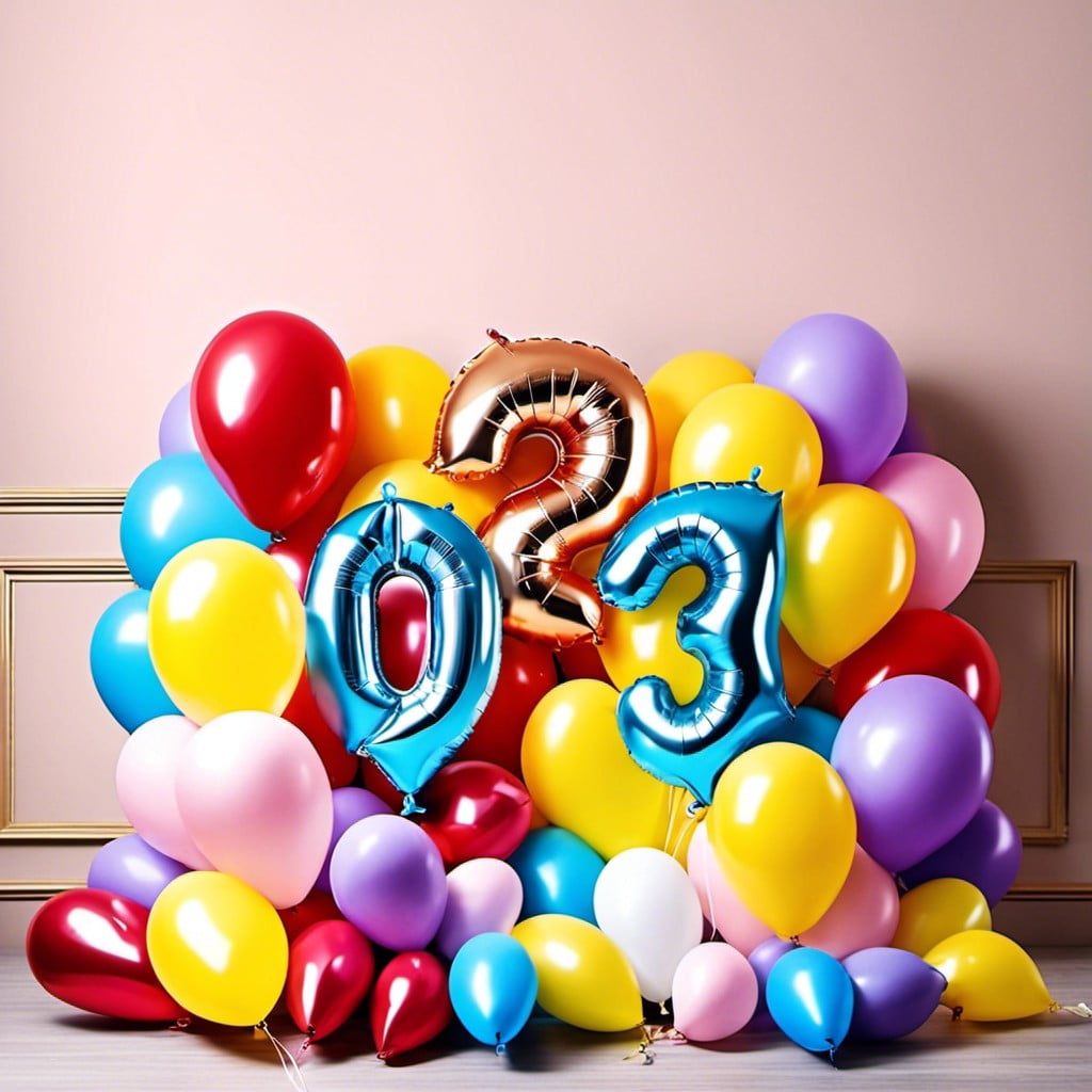 number or alphabet shaped balloons for birthdays