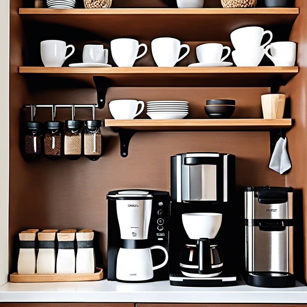 organized coffee station