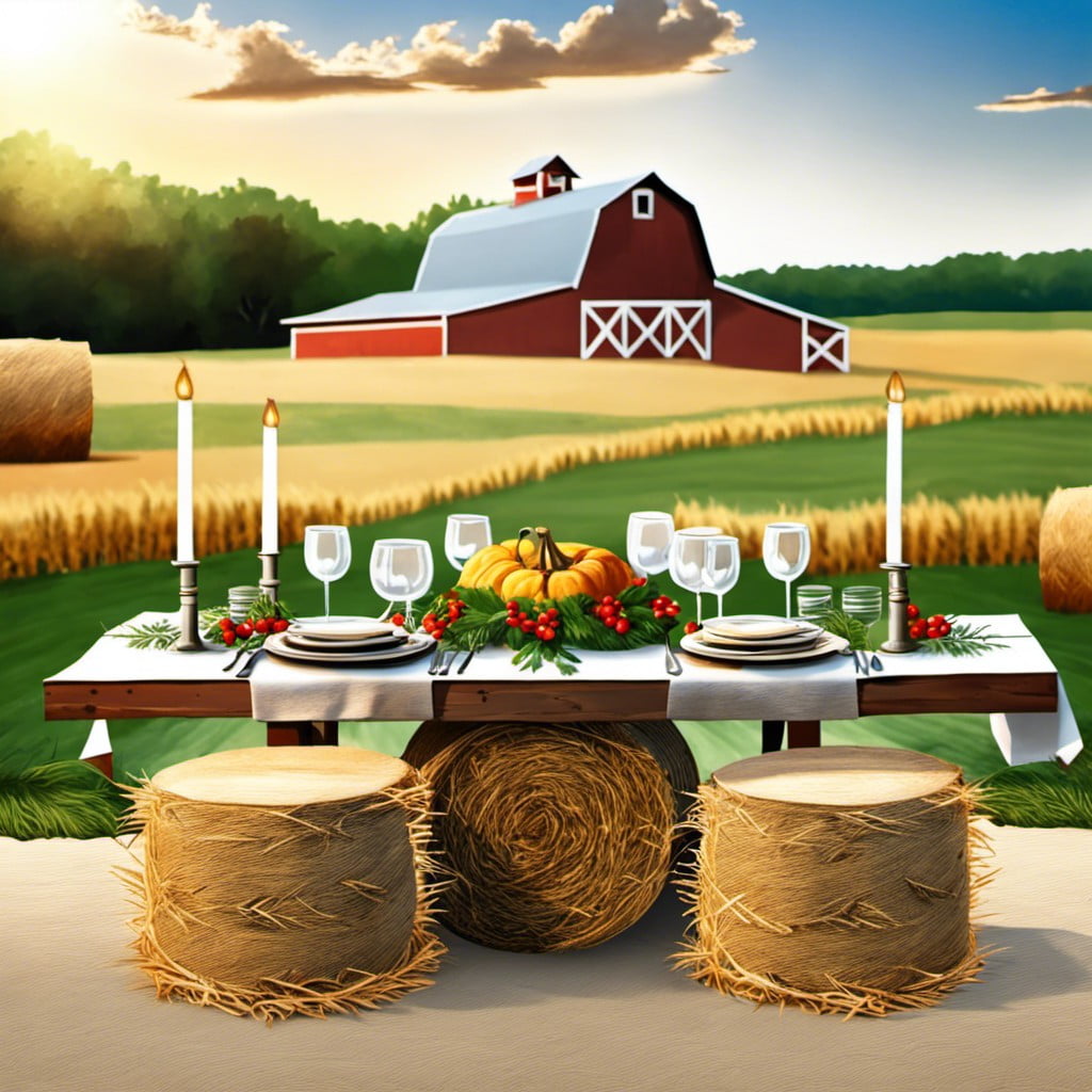 outdoor farm to table dining table
