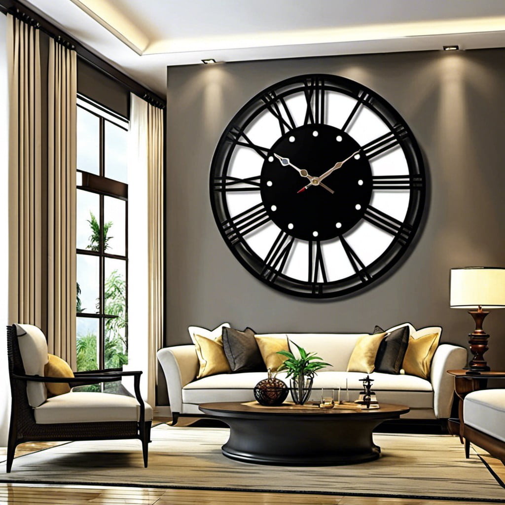 oversized wall clock