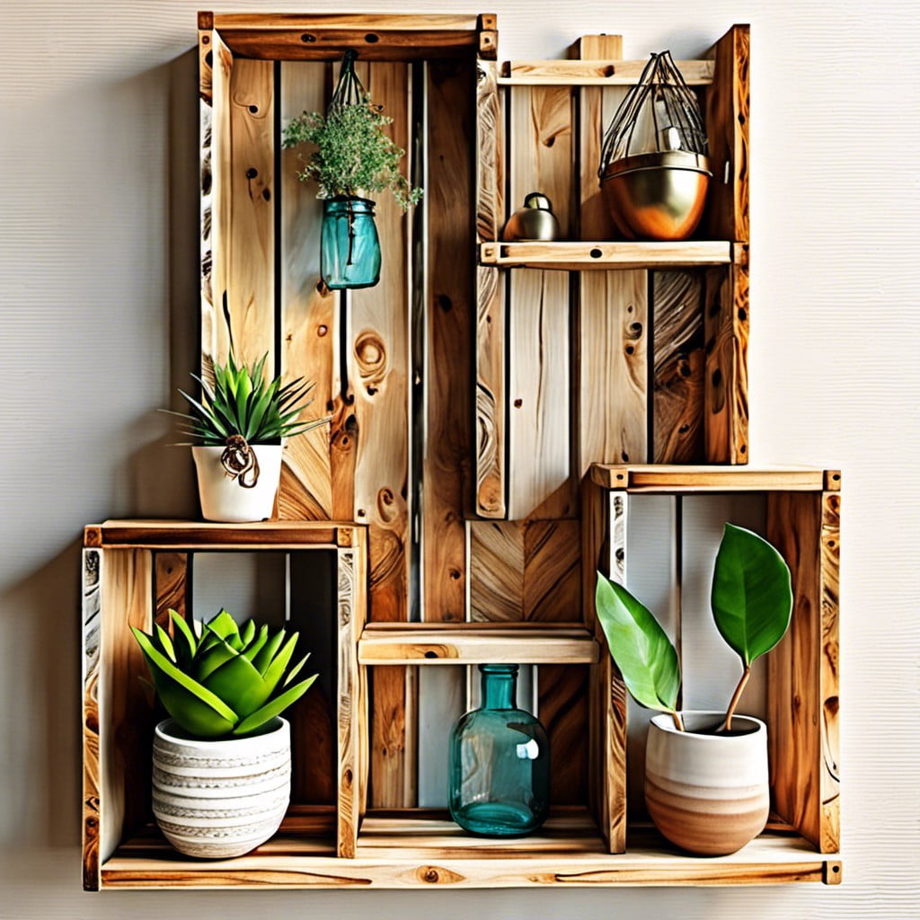 pallet wall shelves