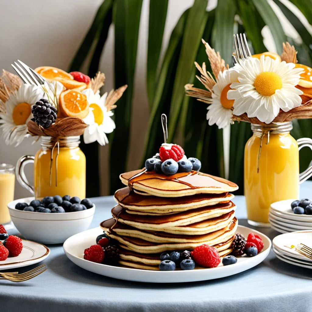 pancake stack centerpiece