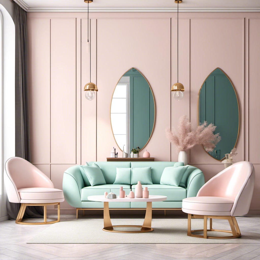 pastel colored furniture