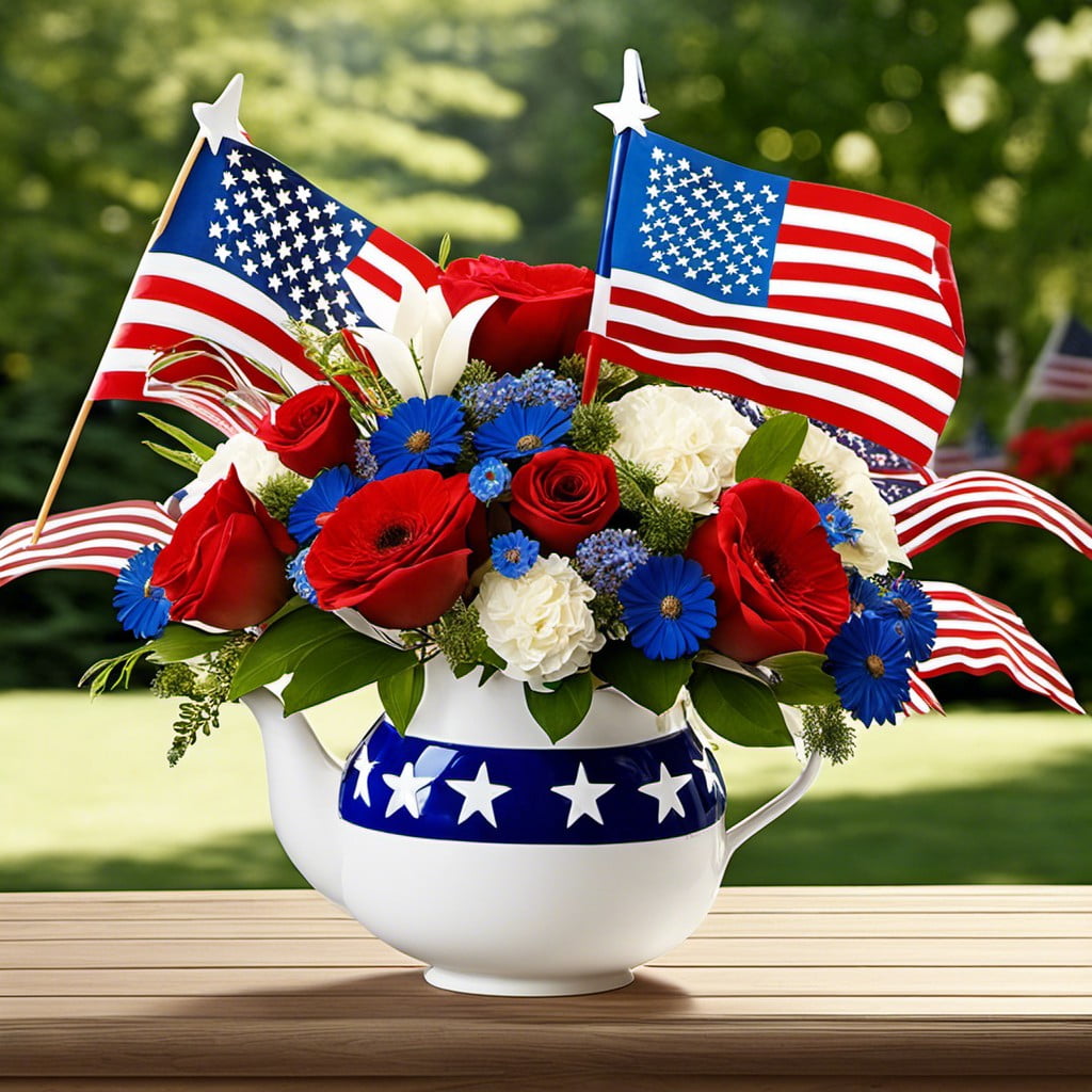 patriotic flower arrangements