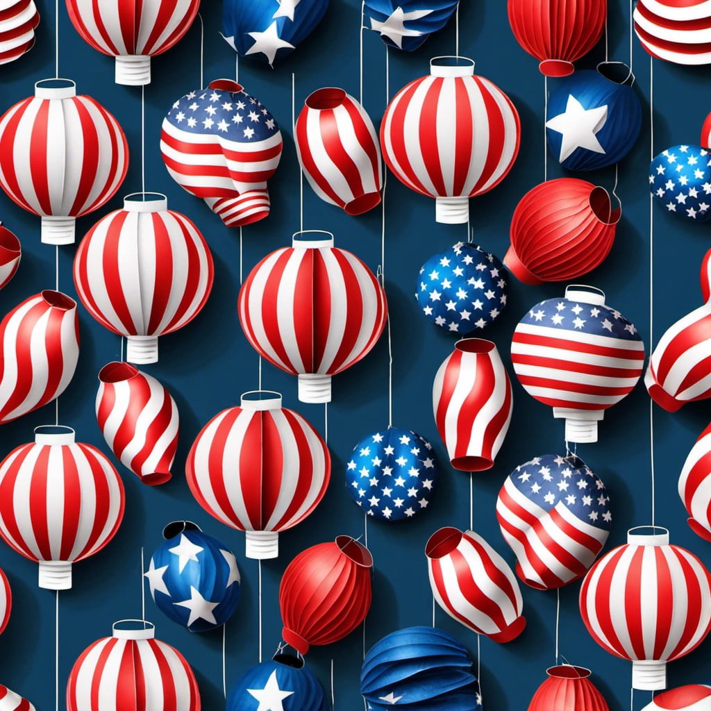 patriotic paper lanterns