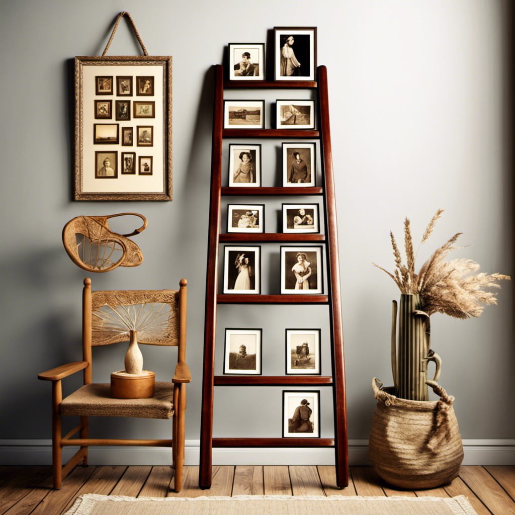 photo display ladder