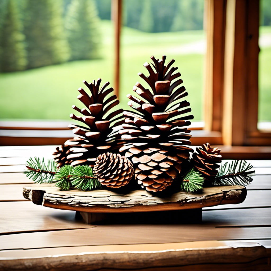 pinecone centerpieces