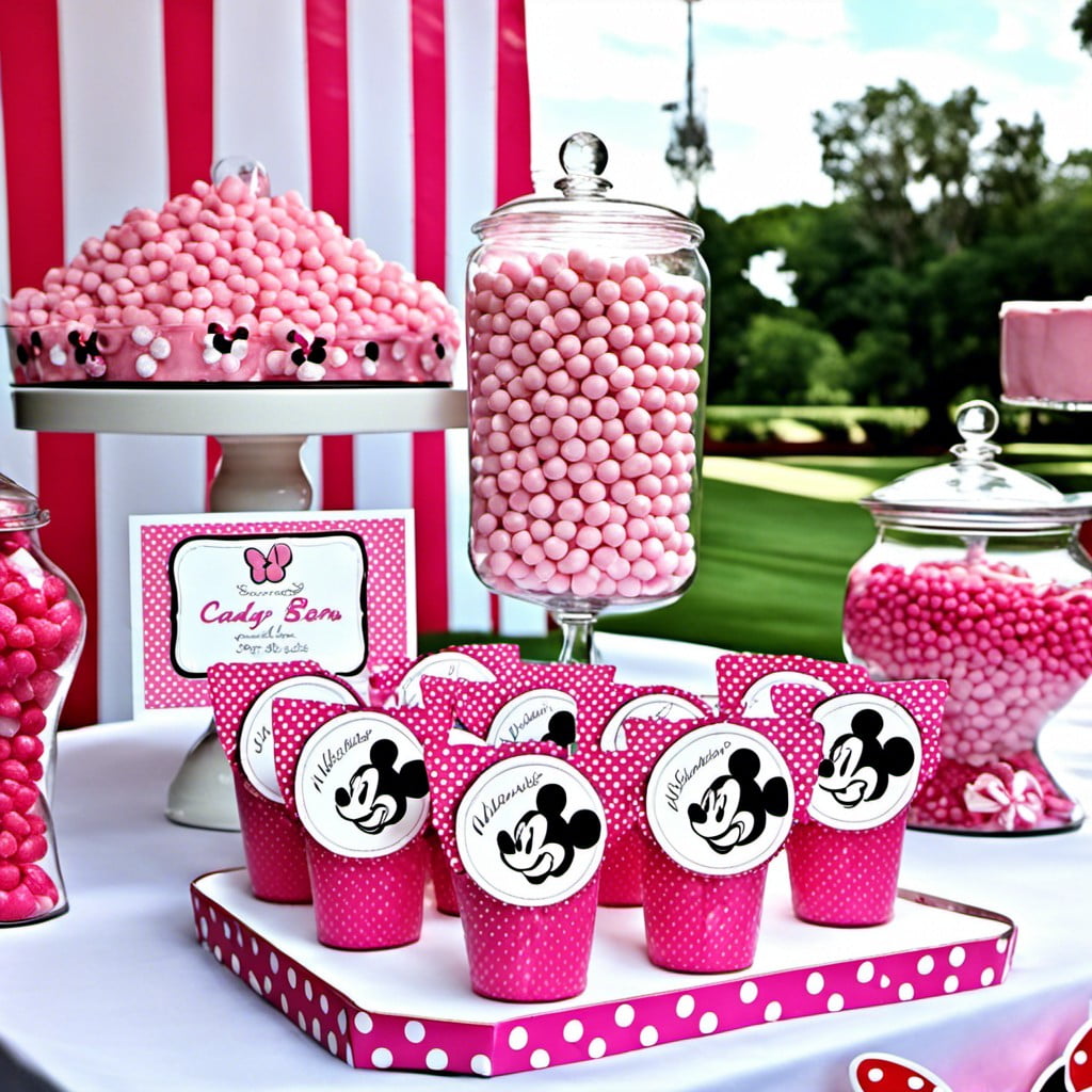 pink and white candy bar