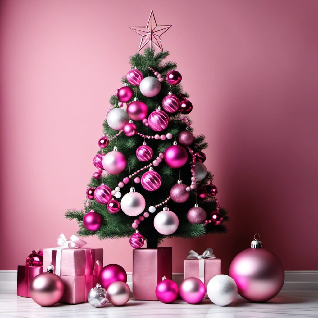 pink glass ball ornaments