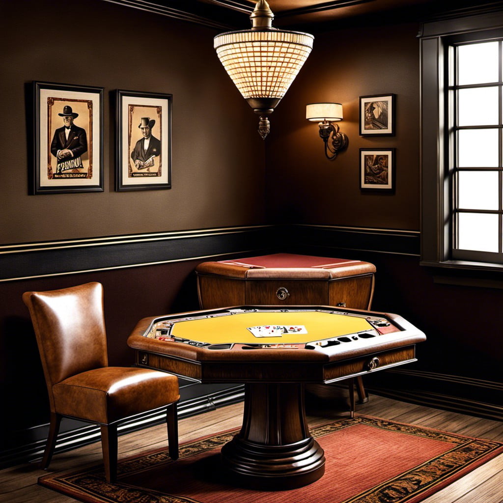 poker table corner