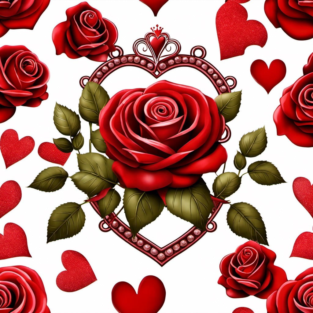 queen of hearts red roses garden