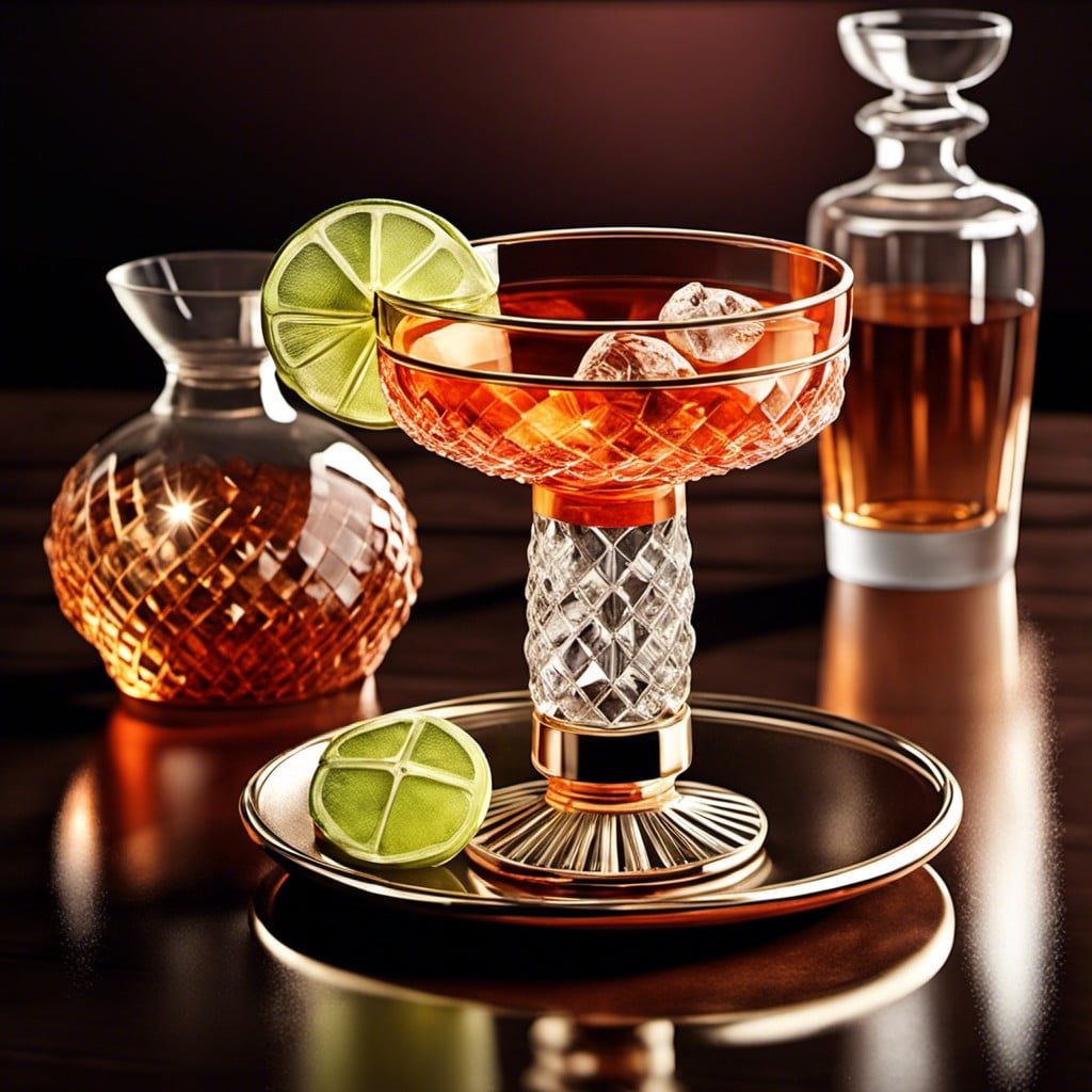retro cocktail glassware