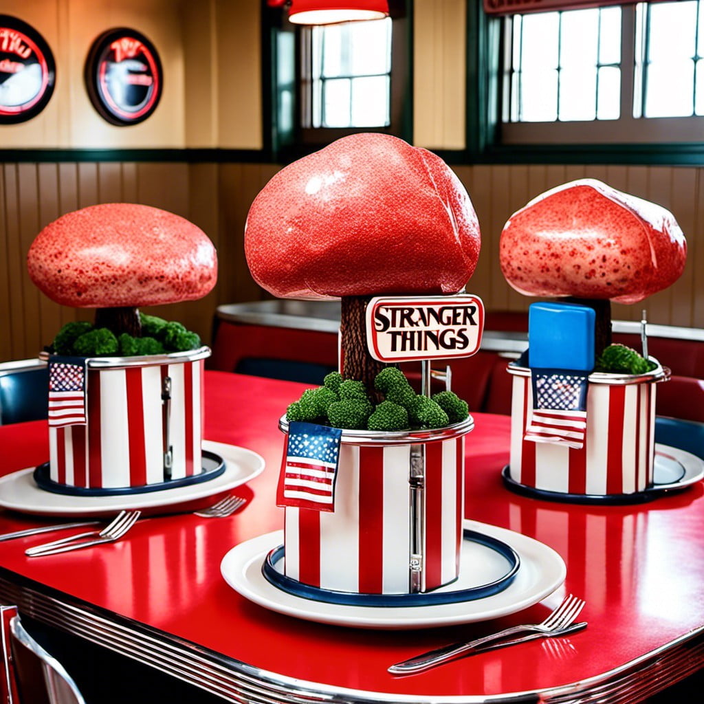 retro diner centerpieces