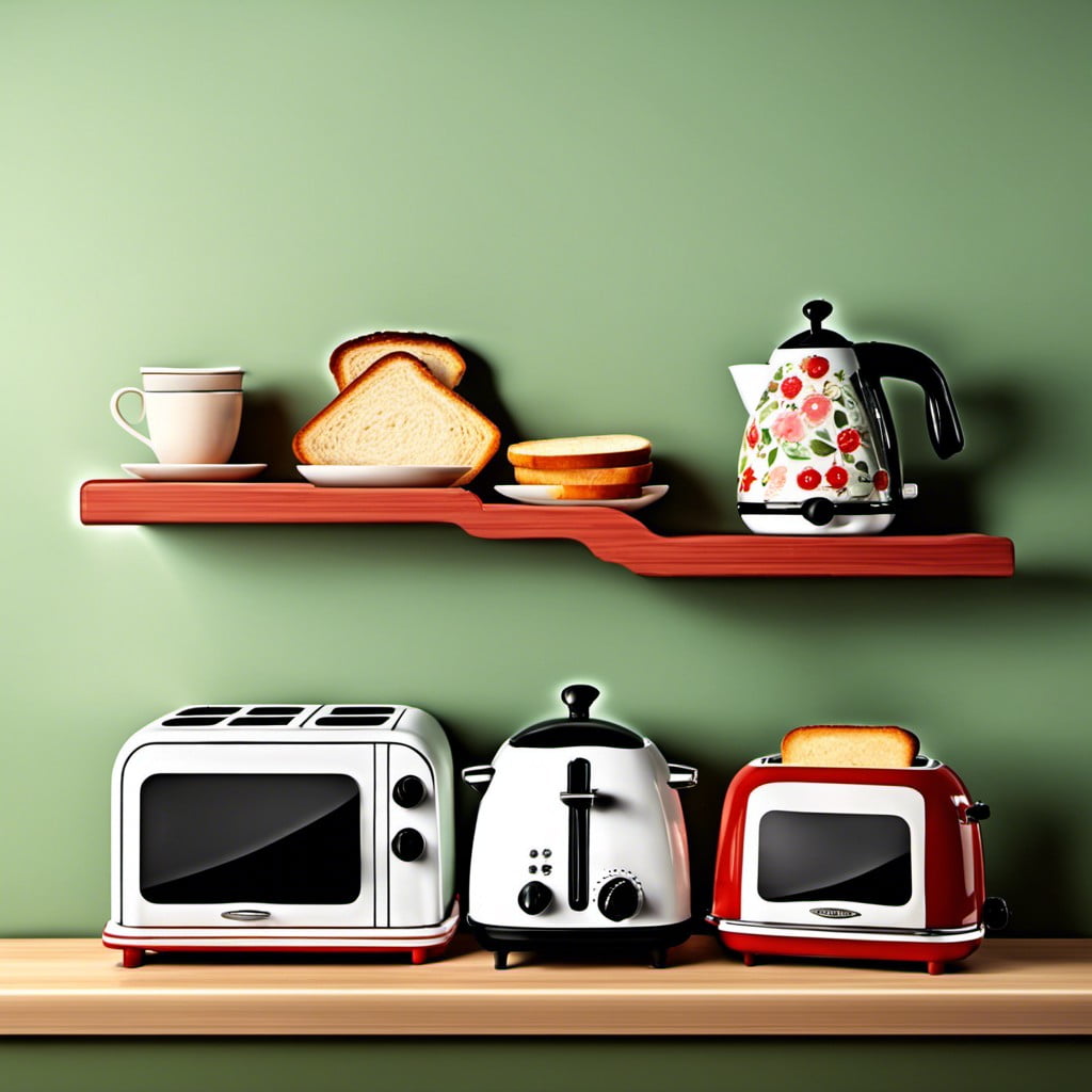 retro toasters and kitchen gadgets