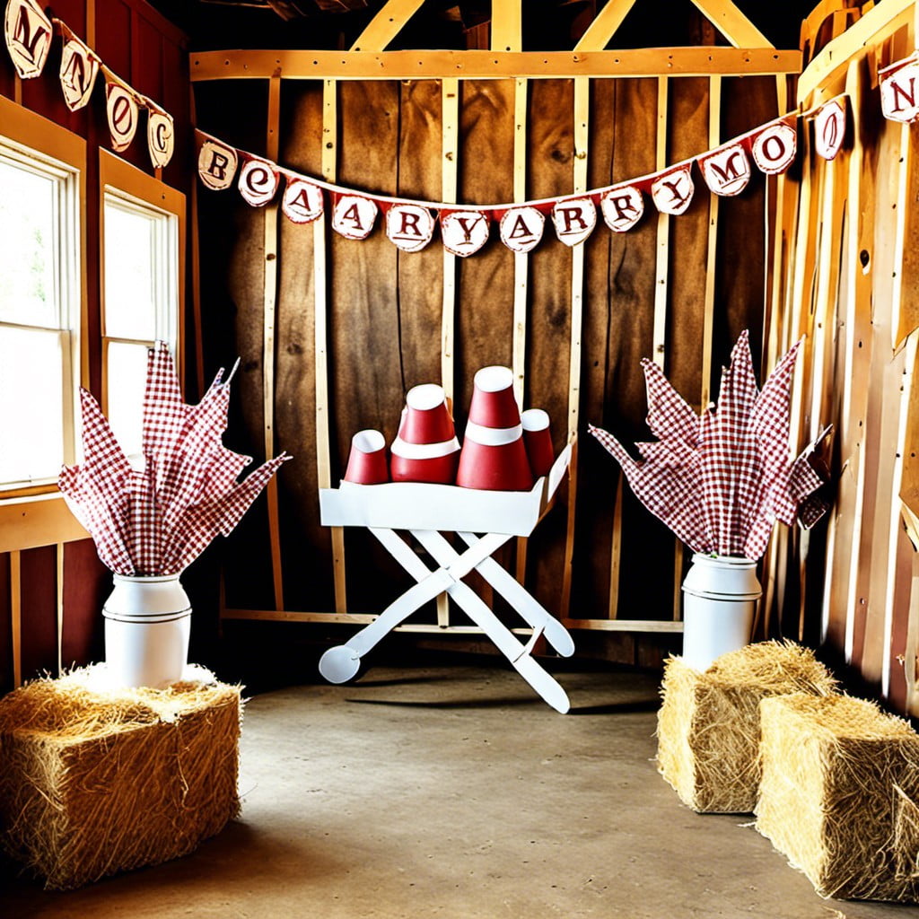 rustic barnyard theme