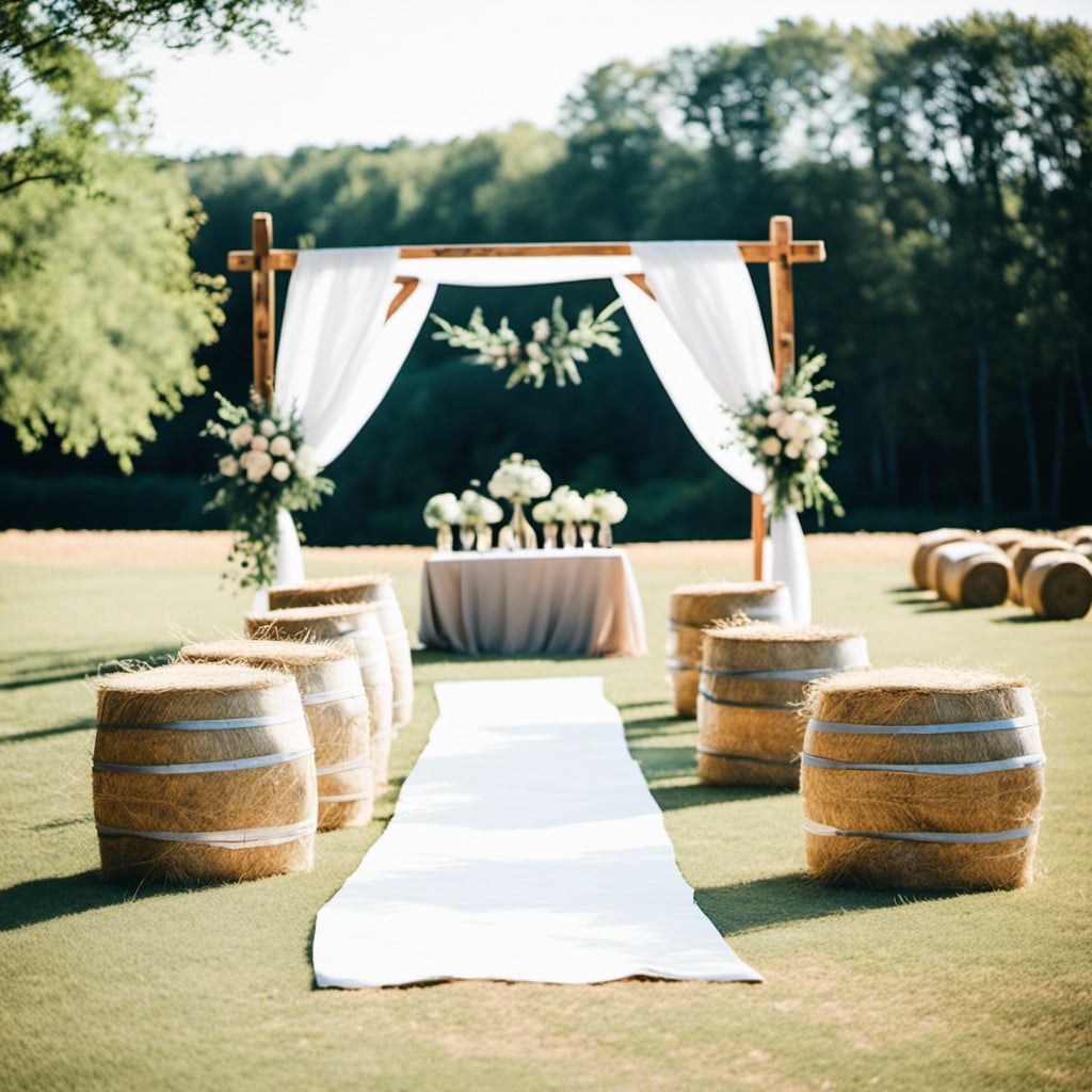 rustic wedding seating