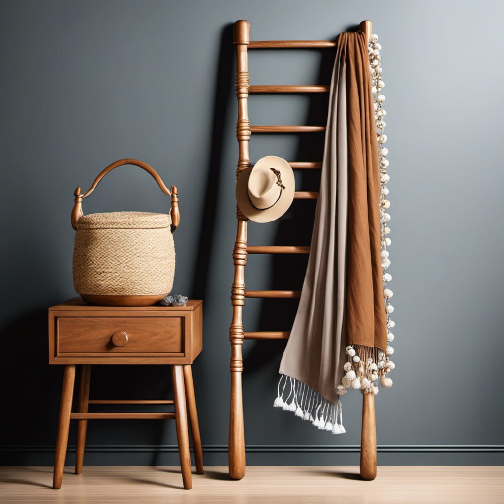 scarf organizer ladder