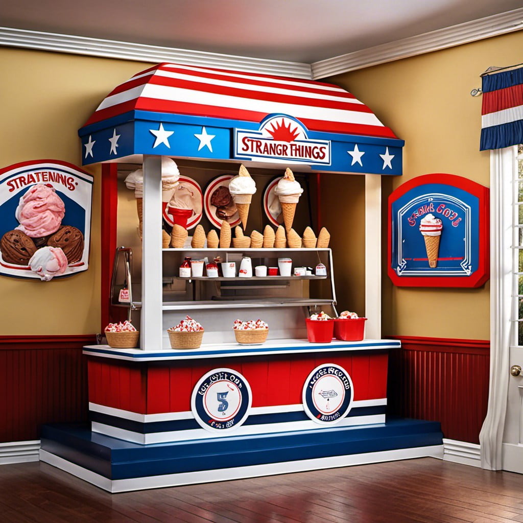 scoops ahoy ice cream shop setup