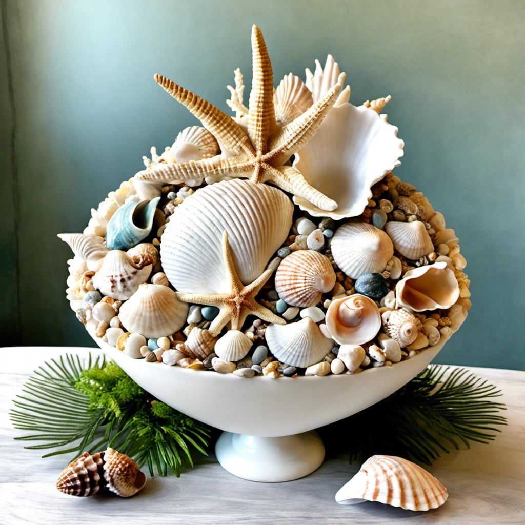 seashell centerpiece