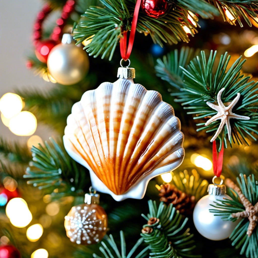 seashell festive ornaments