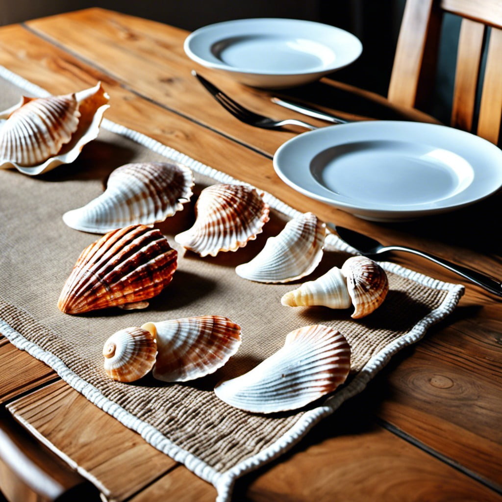 seashell table runner