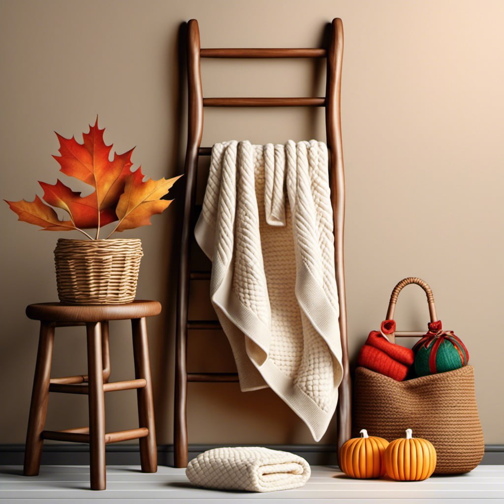 seasonal blankets display