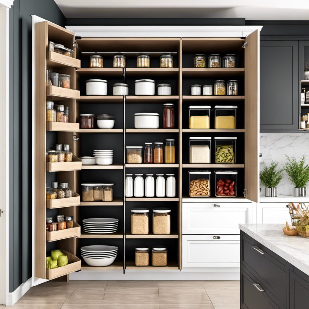 select the ideal placement for your pantry shelving