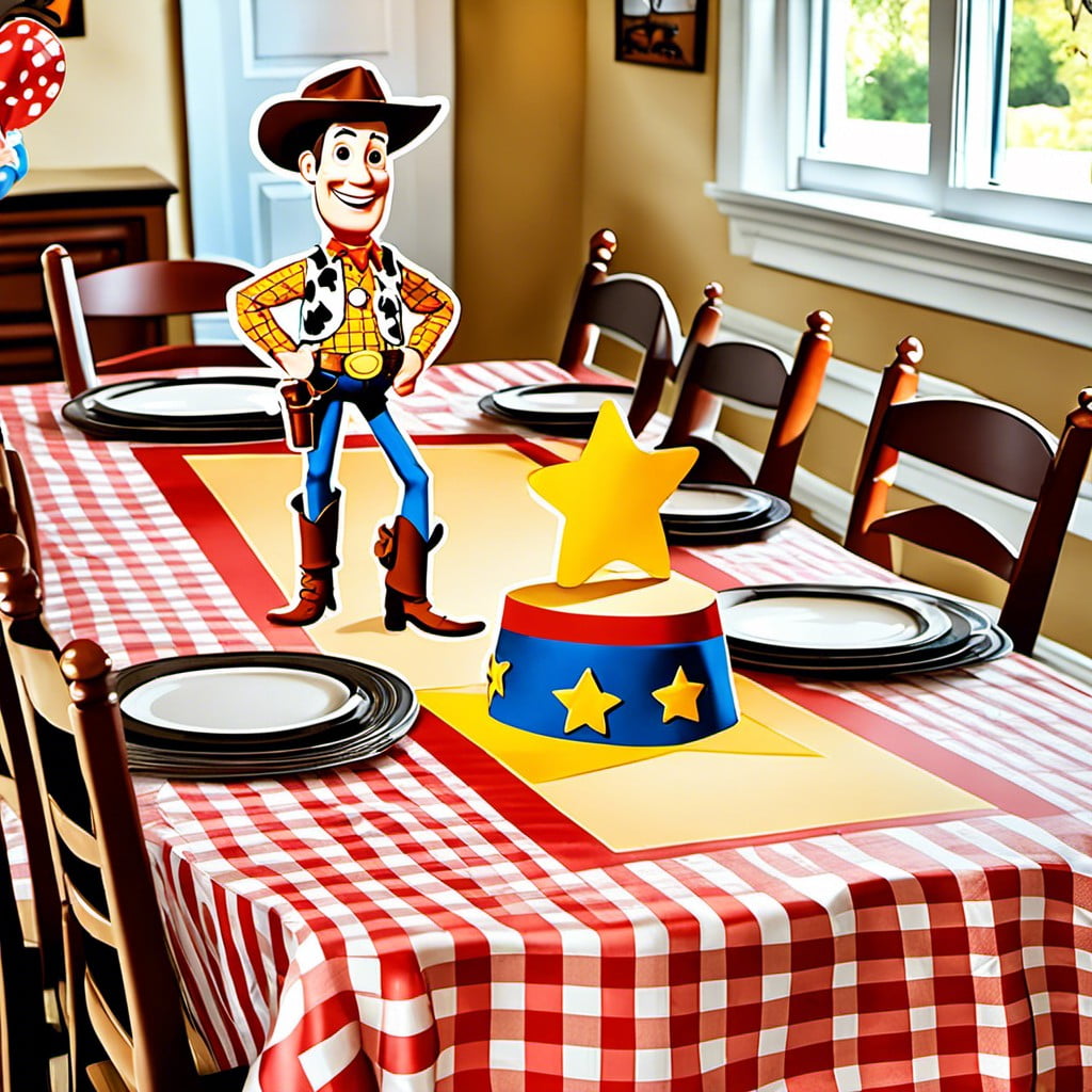 sheriff woody themed tablecloths