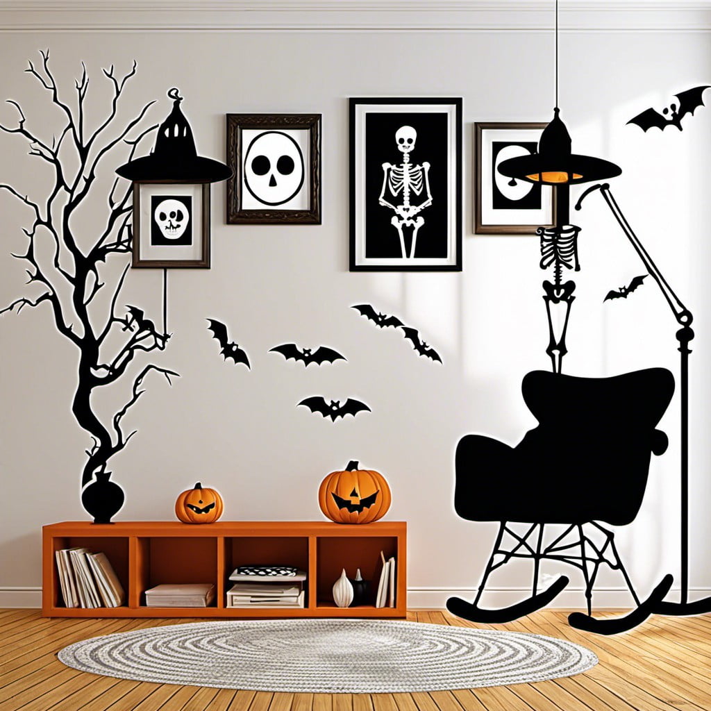 skeleton wall decals