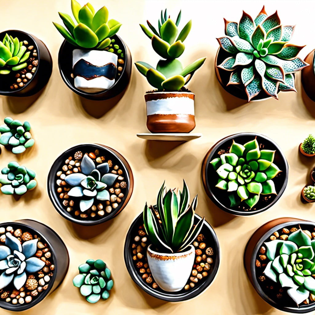 small succulent wall planters