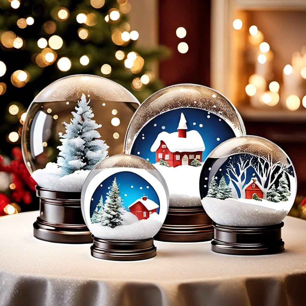 snow globe centerpieces