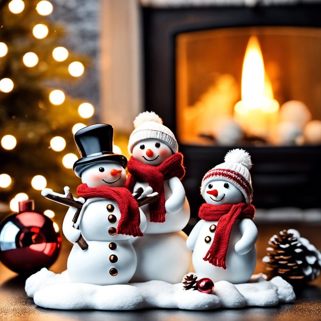 snowman figurines