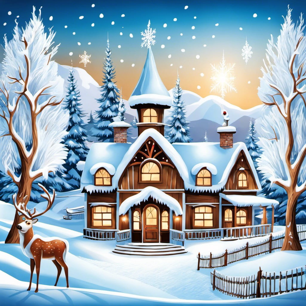 snowy scene backdrops