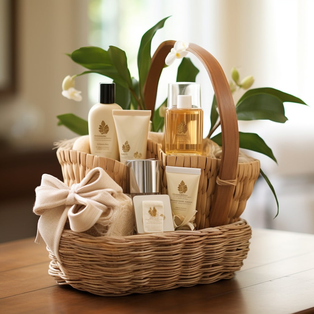 spa essentials basket