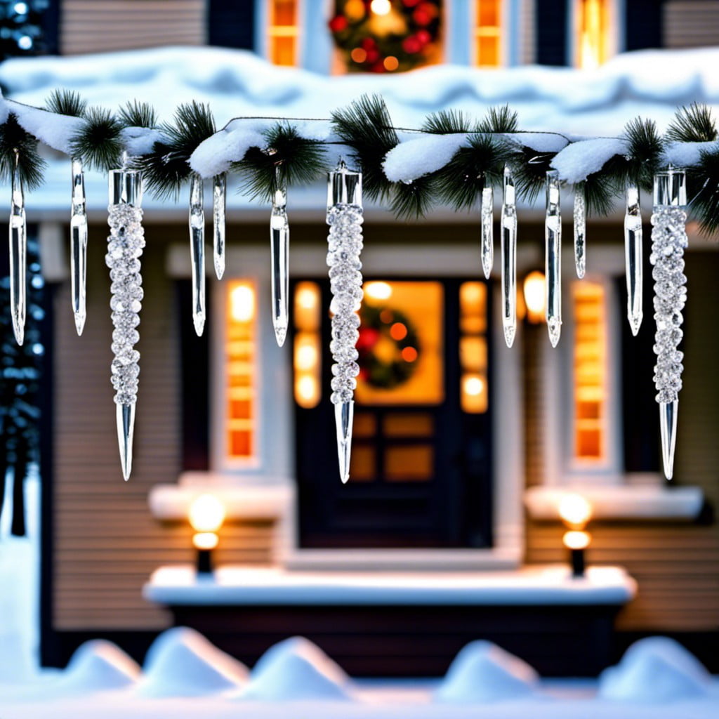 sparkling icicle garlands