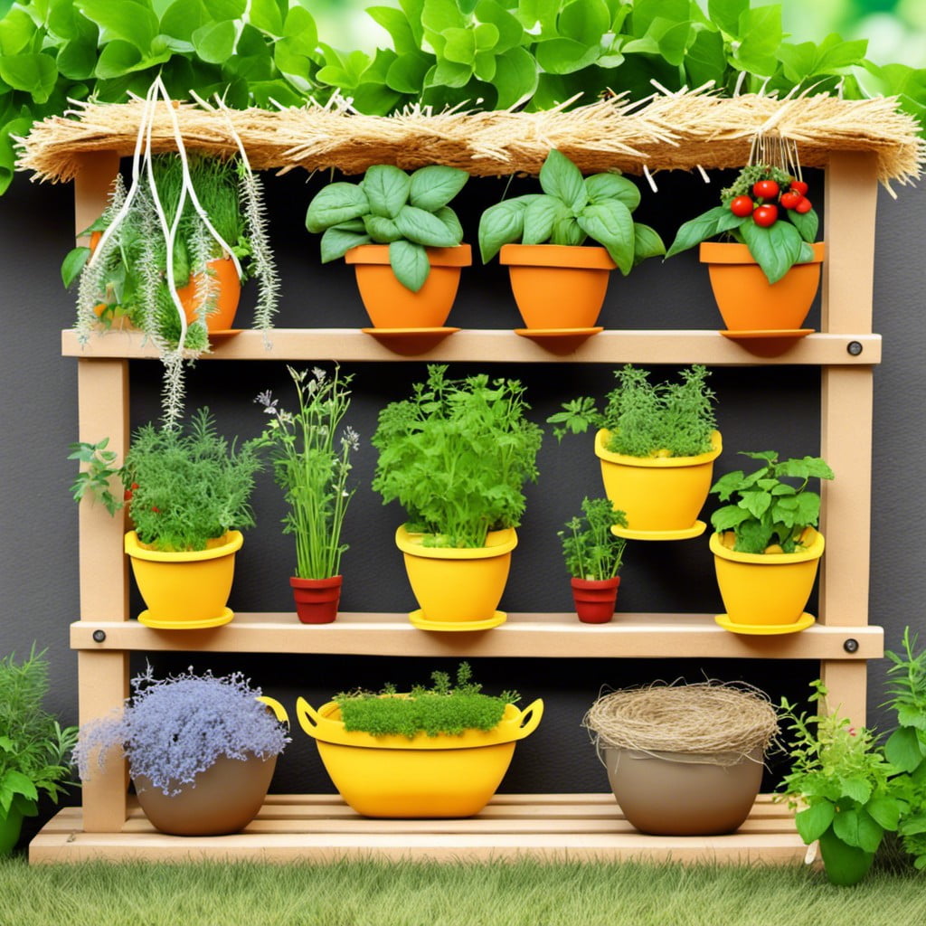 straw bale herb garden