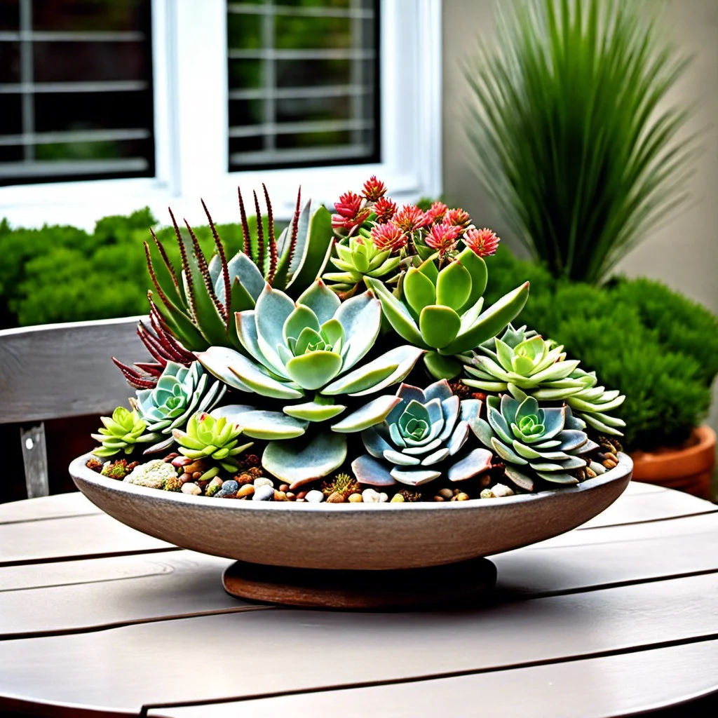 succulent centerpiece