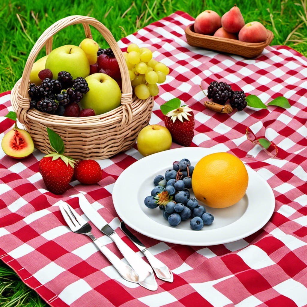 summer fruit themed placemats