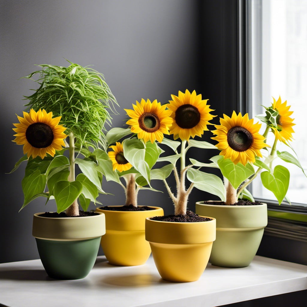 sunflower pots for indoor plants