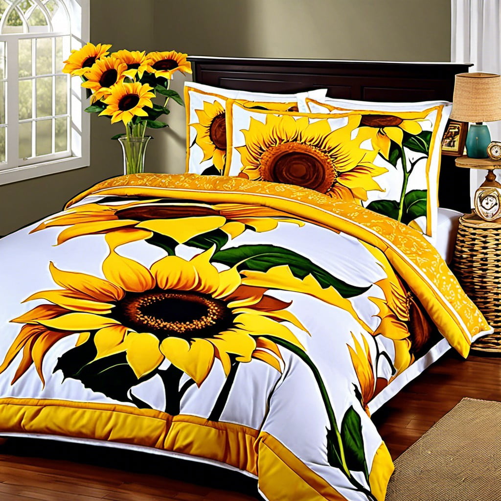sunflower themed bedding sets