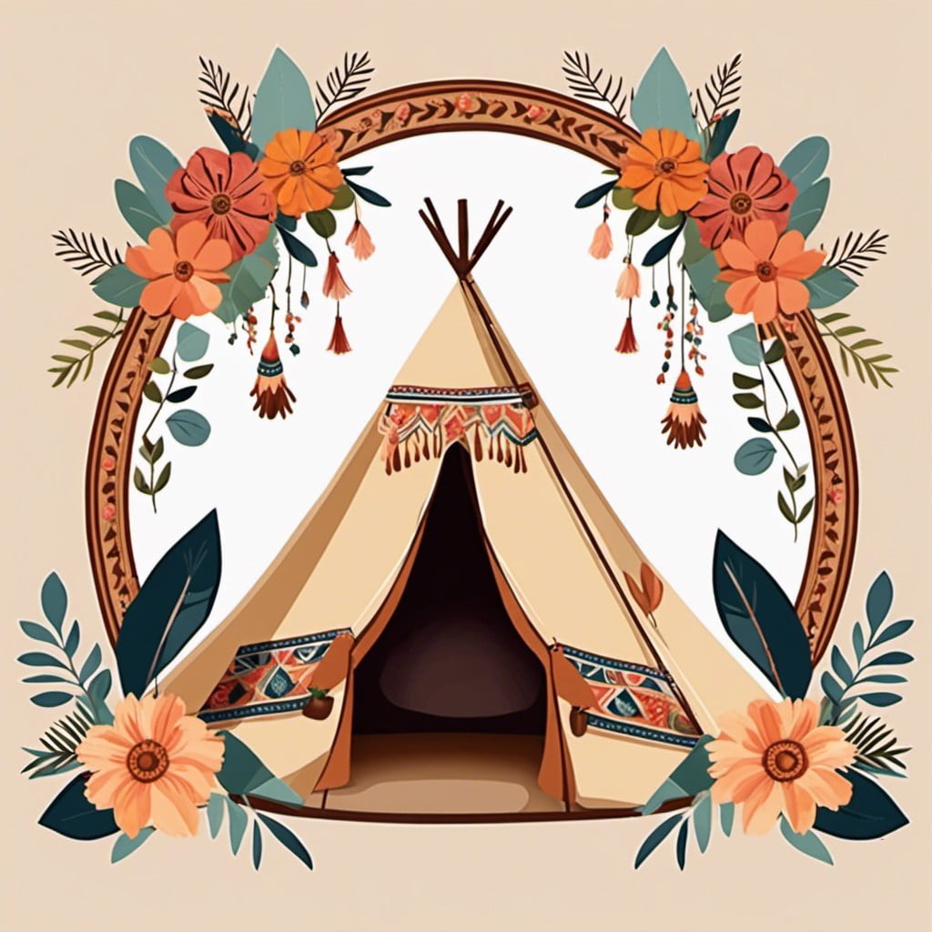 tent sidewall murals