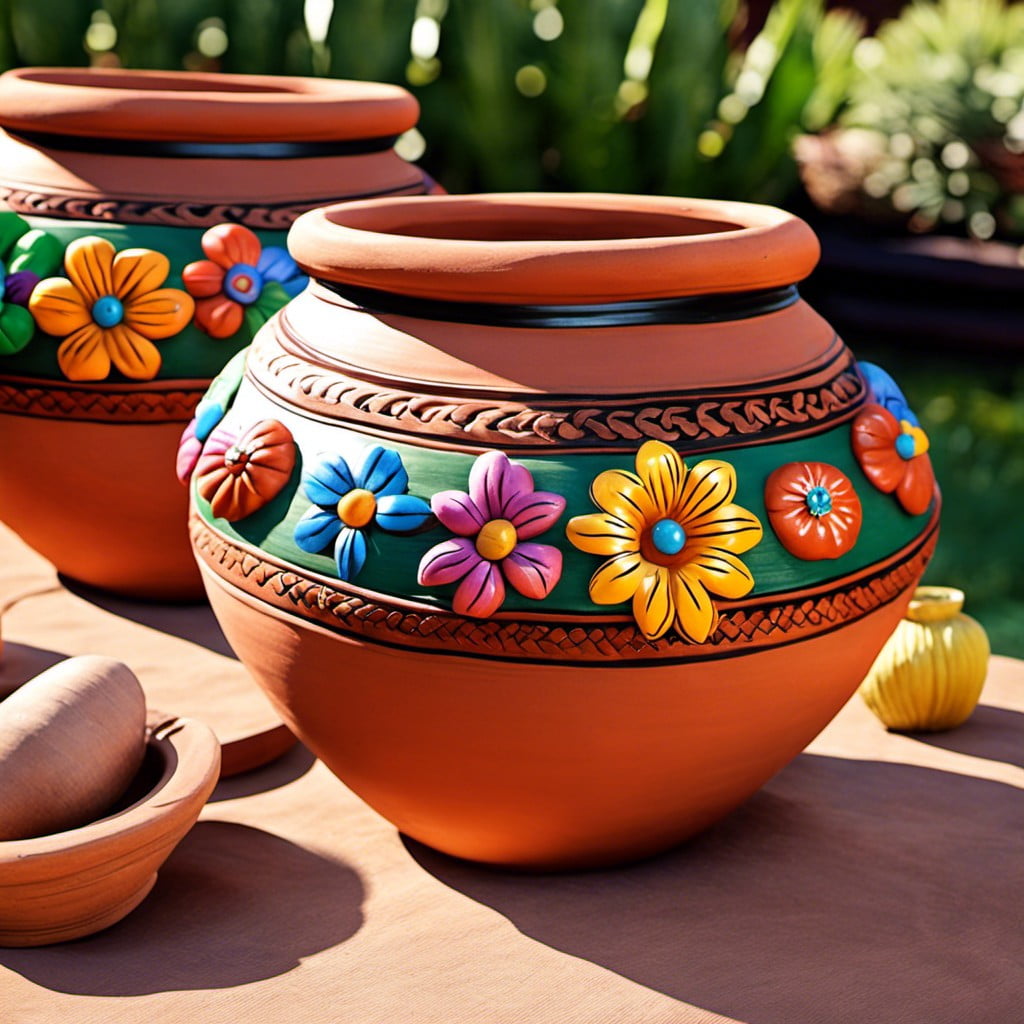 terracotta pot centerpieces