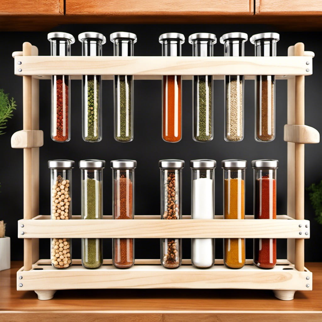 test tube style spice rack