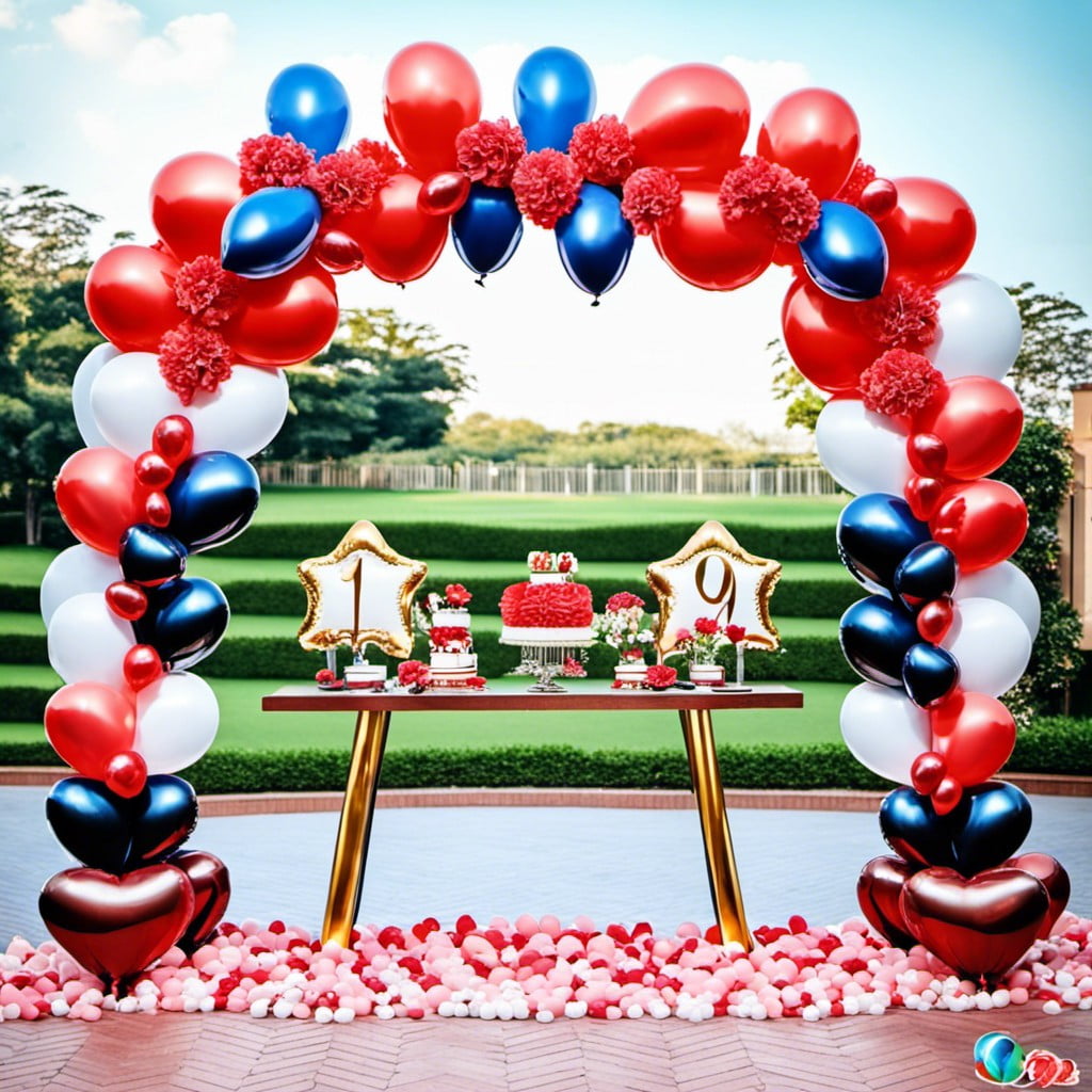 thematic balloon arch
