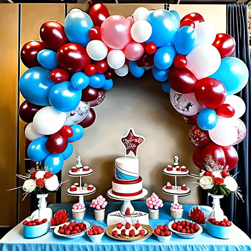 themed balloon display