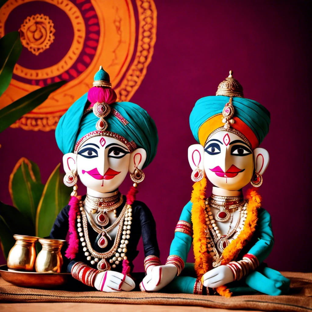 themed rajasthani puppets